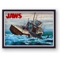 Jaws V7 Reimagined Movie Poster — Affiches et impressions