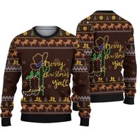 Cowboy Boots Merry Christmas Y'all Ugly Sweater