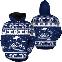 Australia Christmas Kangaroo With Sydney Opera House 3d