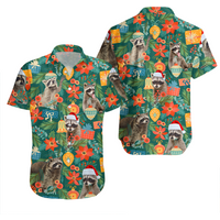 Funny Raccoon Christmas Hawaiian Shirt