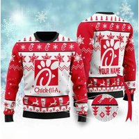 Chick Fil A Ugly Knitted Christmas — Mens Sweaters