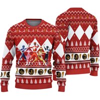 Power Rangers Team Ugly Knitted Christmas Sweater