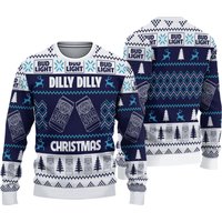 Bud Light Dilly Dilly Ugly Knitted Christmas Sweater