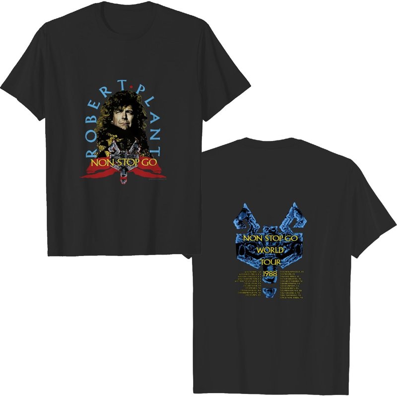 1988 Robert Plant Non Stop Go World Tour T-shirt — Mens T Shirts
