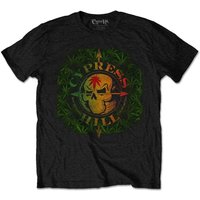 Cypress Hill Unisex Tee: South Gate Logo & Leaves — Mens T Shirts