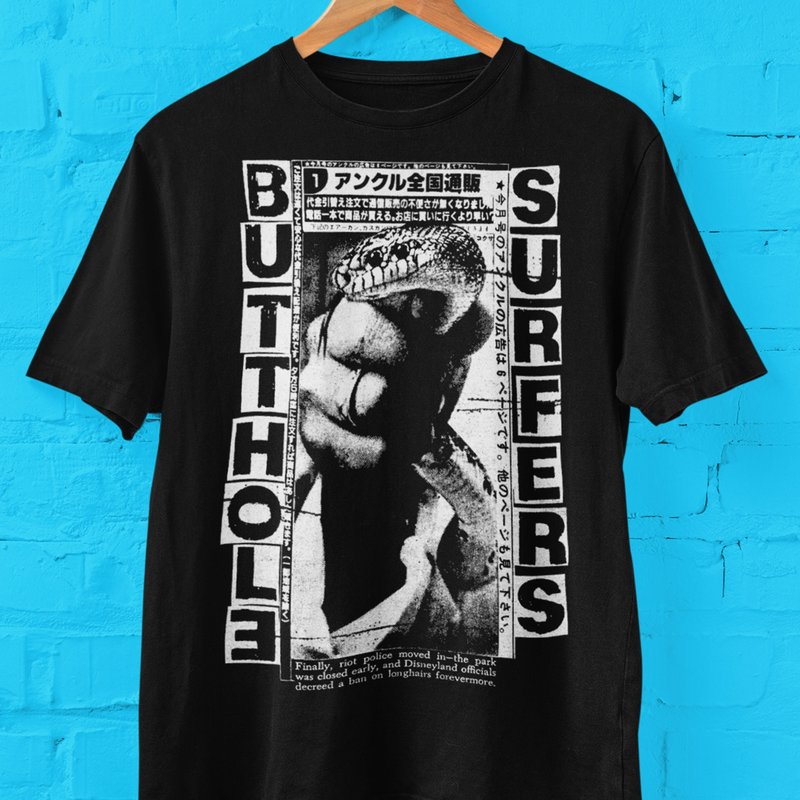 Butt Hole Surfers Japanese Snake T-shirt