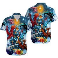 Christmas Dragons Reunion Christmas Hawaiian Shirt