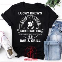 Jackie Daytona Lucky Brew's Bar And Grill Vintage T-shirt — T-shirts pour hommes