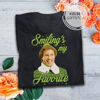 Buddy Elf Smiling My Favorite T Shirt — T-shirts pour hommes