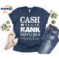 Cash Willie Hank Waylon Merle Shirt, Country Legends Shirt — T-shirts pour hommes