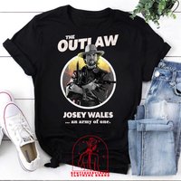 The Outlaw Josey Wales Vintage T-shirt, The Outlaw Shirt — Mens T Shirts