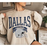 Vintage Dallas Football Sweatshirt — Sweats à capuche pour hommes