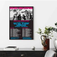 Red Hot Chili Peppers Poster, Unlimited Love World Tour 2022 Poster — Affiches et impressions