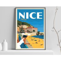 France: Nice Poster Print, Countries Of The World Travel Poster