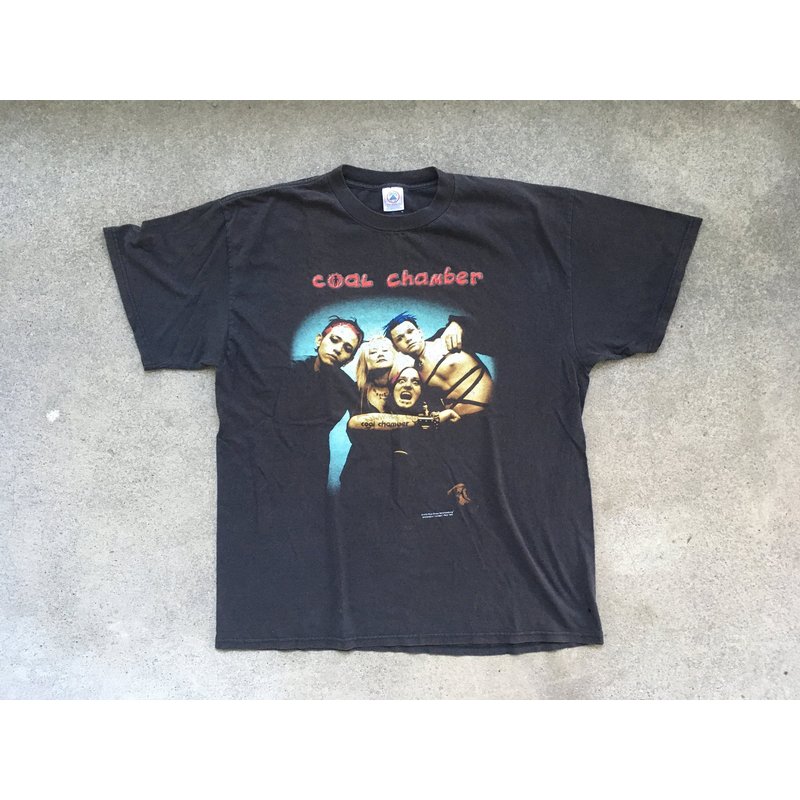 Vintage 1990s Coal Chamber 1999 Black Cotton Crewneck T-shirt — T-shirts pour hommes