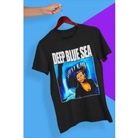 Deep Blue Sea T-shirt, Deep Blue Sea Movie Poster Shirt, 90s Movie Nostalgia Shirt — Mens T Shirts