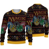 Magic The Gathering Mtg Ugly Knitted Christmas 3d Sweater