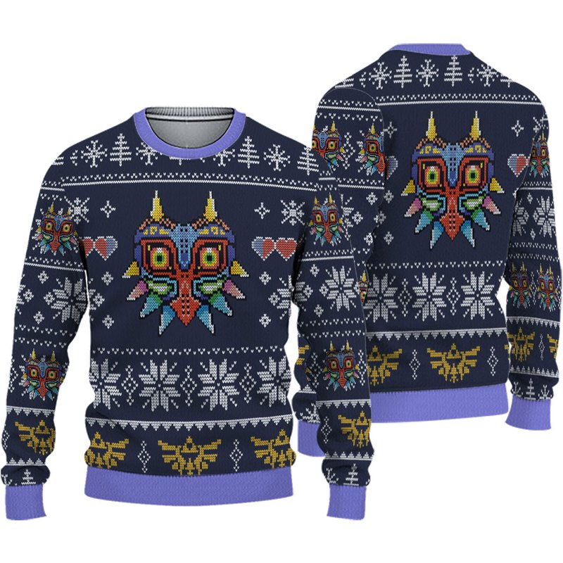 Majoras Mask Legend Of Zelda Ugly Knitted Christmas 3d Sweater