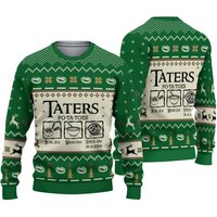 Lotr Lord Of The Rings Taters Potatoes Green Ugly Christmas 3d Sweater