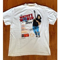 Vintage 1991 The Waynes World Tour T-shirt Saturday Night Live Snl Movie Promo Shirt