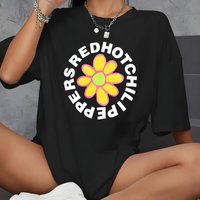 2022 Noah X Rhcp Flower Logo Shirt, Noah X Rhcp T-shirt — T-shirts pour hommes