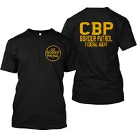 New Us Police Customs And Border Protection Cbp Border Patrol Double Sided Tshirt — Mens T Shirts