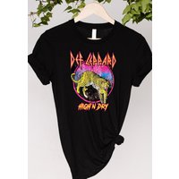 Rock N Roll Def Leopard Vintage Tee, Def Leopard Shirt