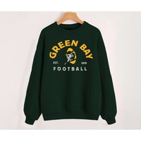 Green Bay Football Vintage Est 1919 Forest Green Sweatshirt