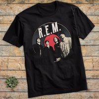 Rem Rock Band T-shirt | Vintage Vinyl Rem Band Shirt