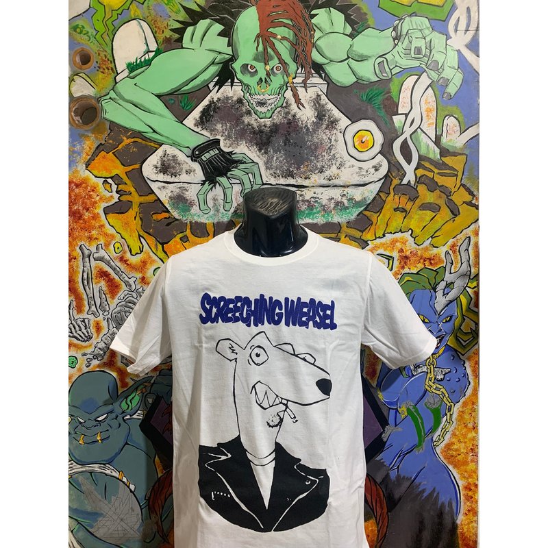 Screeching Weasel "weasel Head" Shirt Nofx Rancid Opiv Punk Ramones Riverdales — T-shirts pour hommes