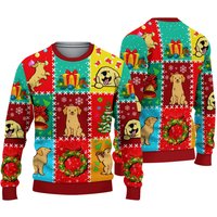 Golden Retriever Dog Lovers Christmas Wishes Ugly Sweater
