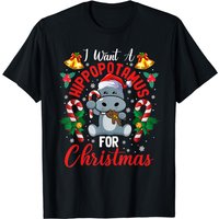 I Want A Hippopotamus For Christmas T-shirt — Mens T Shirts