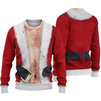 Funny Santa Claus Ugly Christmas 3d Sweater