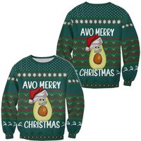 Avocado Christmas 3d Sweater