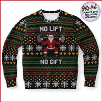 No Lift No Gift Merry Workout Sweatshirt — Chandails pour hommes