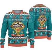 All You Need Is Love Hippie Peace Bus Ugly Christmas 3d Sweater