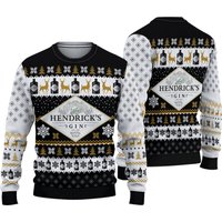 Hendricks-gin-scotland-whiskey-ugly 3d Sweater
