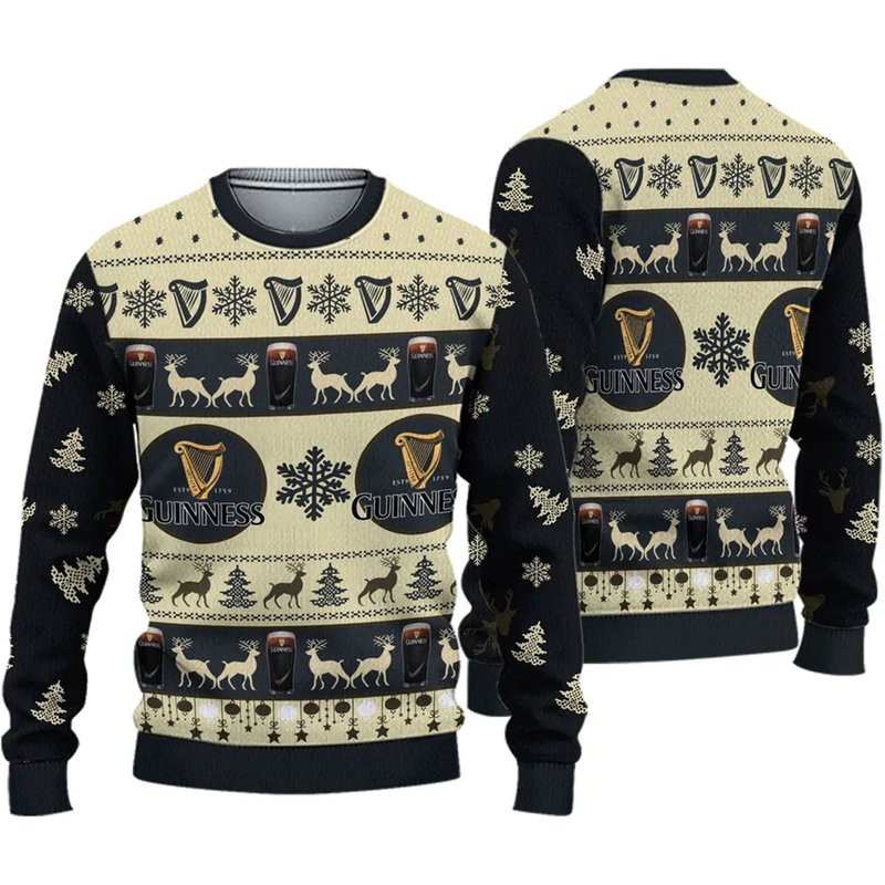 Guinness 1759 Ugly Sweater Christmas,gift For Xmas 3d Sweater — Chandails pour hommes