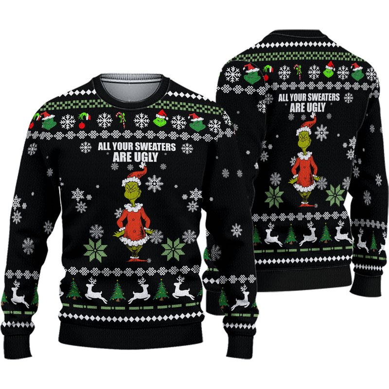 All Your Sweaters Are Ugly Christmas 3d Sweater — Chandails pour hommes