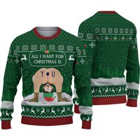 All I Want For Christmas Is You Ugly Christmas 3d Sweater