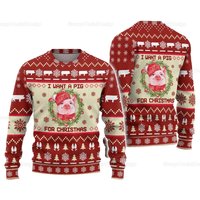 Christmas Ugly Sweater, Pig Ugly Christmas Sweater