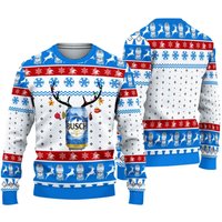 Busch Beer Ugly Xmas Sweater, Show Me Your Busch Beer Ugly Knitted Christmas 3d Sweater