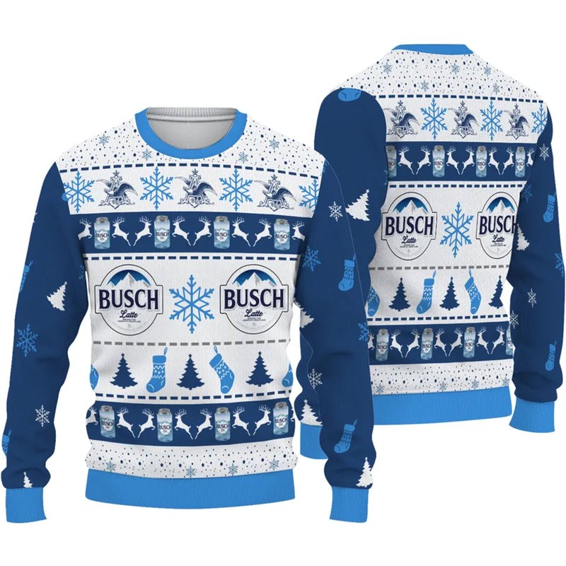 Light Beer Beer Ugly Knitted Christmas 3d Sweater — Chandails pour hommes
