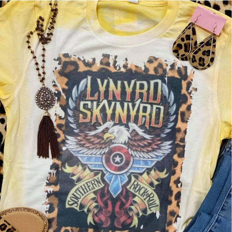 Lynyrd Skynyrd Tee, 80s Rock Band Tee, Rock T-shirt — T-shirts pour hommes