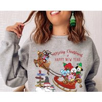 Merry Christmas And Happy New Year Sweatshirt — Sweats à capuche pour hommes