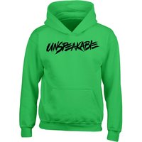 Kids Unspeakable Hoodie Green With Black Logo