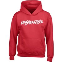 Kids Unspeakable Red With White Logo Hoodie