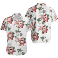 Christmas In July Santa Claus Hawaiian Shirt — Chemises décontractées pour hommes
