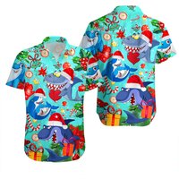 Funny Shark Merry Christmas Christmas Hawaiian Shirt