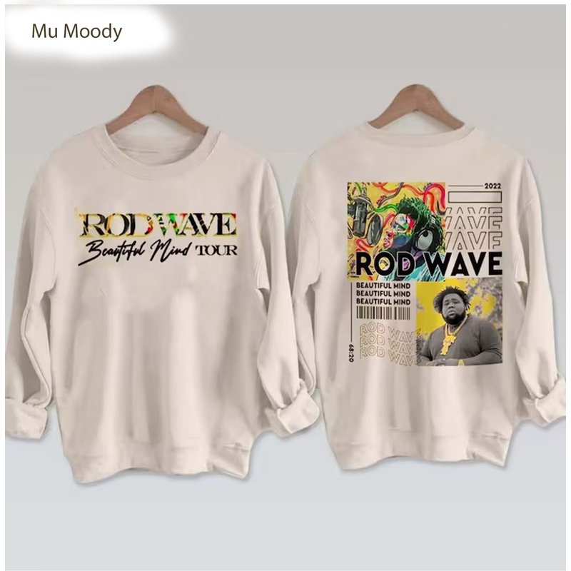 Rod Wave Beautiful Mind Tour 2022 Shirt, Rod Wave Shirt, Beautiful Mind Tour Shirt — Sweats à capuche pour hommes